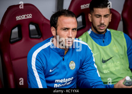 Turin, Stadio Olimpico Grande Torino Italien am 1. Oktober 2017. Giampaolo Pazzini der Serie A Gleichen Torino FC vs Hellas Verona Credit: Alberto Gandolfo/Alamy leben Nachrichten Stockfoto