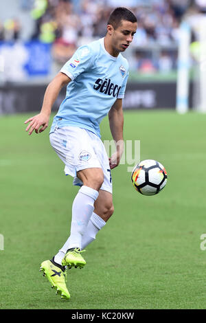 Rom, Italien. 01 Okt, 2017. Rom 01-10-2017 Olympiastadion Lega Serie A Lazio Sassuolo Nella foto Adam Marusic Foto Fotografo01 Gutschrift: Unabhängige Fotoagentur/Alamy leben Nachrichten Stockfoto