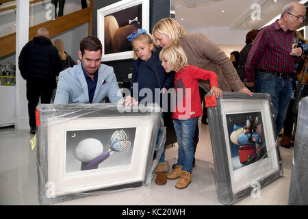 Dorset, Großbritannien. 01 Okt, 2017 Künstler doug Hyde Kunstgalerie Dorchester, Dorset, Großbritannien öffnet. Doug hyde Credit: finnbarr Webster/alamy leben Nachrichten Stockfoto