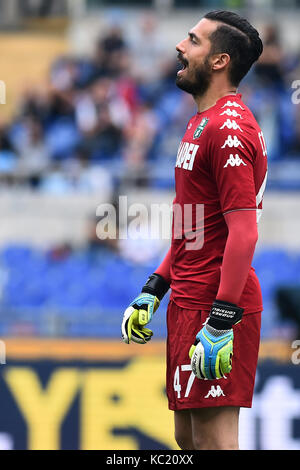 Rom, Italien. 01 Okt, 2017. Rom 01-10-2017 Olympiastadion Lega Serie A Lazio Sassuolo Nella foto Andrea Consigli Foto Fotografo01 Gutschrift: Unabhängige Fotoagentur/Alamy leben Nachrichten Stockfoto