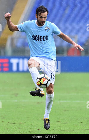 Rom, Italien. 01 Okt, 2017. Rom 01-10-2017 Olympiastadion Lega Serie A Lazio Sassuolo Nella Foto Marco Parolo Foto Fotografo01 Gutschrift: Unabhängige Fotoagentur/Alamy leben Nachrichten Stockfoto