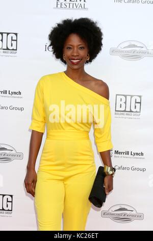 Santa Catalina Island, CA. 30 Sep, 2017. Karimah Westbook in der Ankunftshalle für Catalina Film Festival - SA, Avalon Theater, Santa Catalina Island, CA 30. September 2017. Credit: Priscilla Grant/Everett Collection/Alamy leben Nachrichten Stockfoto