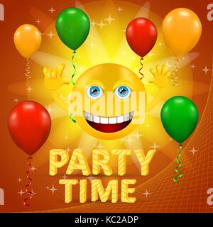Gelbe smiley Emoticons, emoji, Vector Illustration. Stock Vektor
