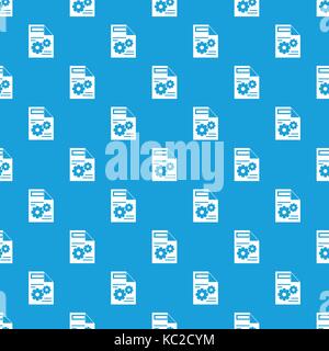 Web Einstellung Muster nahtlose Blau Stock Vektor