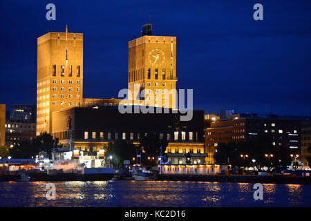 Oslo City Hall (Rådhus), Norwegen Stockfoto