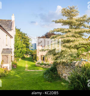 Bauernhaus in Devon, England, im Herbst Stockfoto