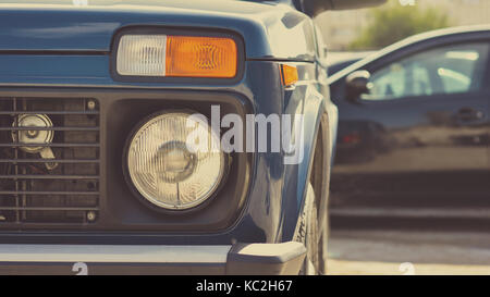 Auto Scheinwerfer Stockfoto