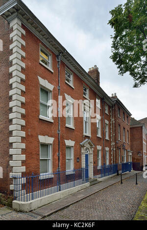 Ende des 18. Jahrhunderts Town House, No. 7 Priory Row, Coventry Stockfoto