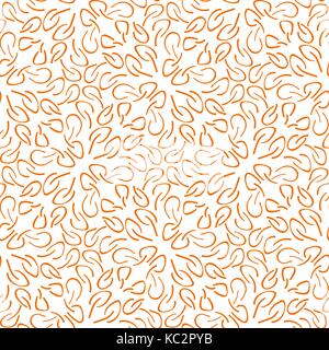 Nahtlose Muster aus kleinen Blätter Stock Vektor