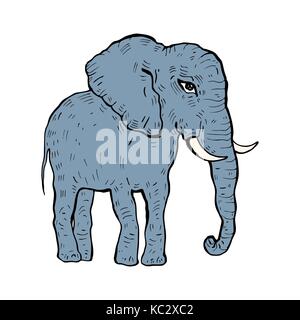 Elefant. Vector Illustration Stock Vektor