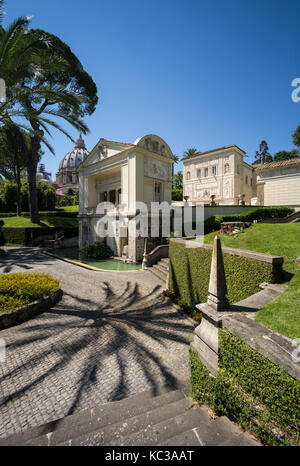 Rom. Italien. Casina Pio IV (Villa Pia), Heimat der Päpstlichen Akademie der Wissenschaften, die in den Vatikanischen Gärten. Giardini Vaticani, entworfen von Pirro Ligor Stockfoto