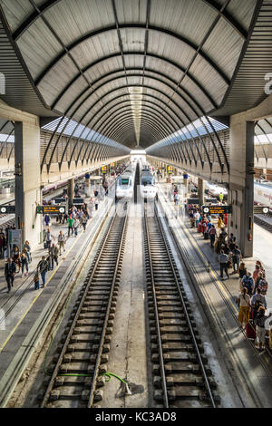 Bahnhof Santa Justa in Sevilla Stockfoto