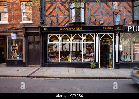 Appleyards deli auf Wyle Cop in Shrewsbury Stockfoto