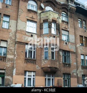 Klassische arhitectural Details von Budapest. Ungarn Stockfoto