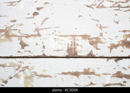 Die Oberfläche des Holzes in zwei Farben lackiert Stockfoto