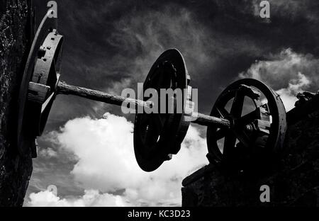 Bleibt der Trommel Mechanismus. Stockfoto