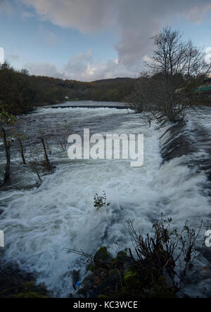 Massive Überschwemmungen in den Lake District National Park Stockfoto