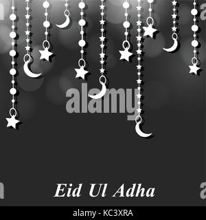 Abbildung: Elemente des muslimischen Festes eid Hintergrund Stock Vektor