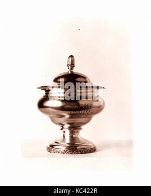 Sugar Bowl, Ca. 1840 in Philadelphia, Pennsylvania, USA, US-amerikanischen, Silber, Gesamt: 9 1/8 x 6 9/16 in. (23,2 x 1 Stockfoto