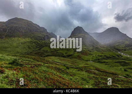 Three Sisters, Glencoe, Highlands, Schottland, Vereinigtes Königreich Stockfoto