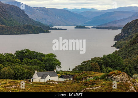 Loch Marree, Wester Ross, Northwest Highlands, Schottland, Großbritannien Stockfoto