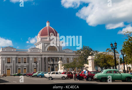 Landesregierung Palast, Palacio de Regierung, Plaza Jose Marti, Cienfuegos, Kuba, Karibik Stockfoto