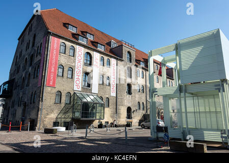 Das Danish Architecture Center (DAC) auf strandgade Christianshavn Seite von Kopenhagen in Dänemark. Es ist eine Kommunikation und Entwicklung Zentrum für arc Stockfoto