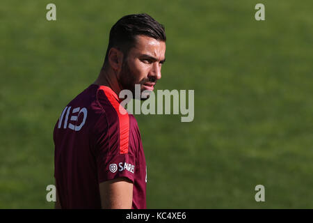 Lissabon, Portugal. 3. Okt 2017. Portugals Torwart Rui Patricio während der Nationalen Team Training vor dem Spiel zwischen Portugal und Andorra im City Fußball in Lisboa, Lissabon am 3. Oktober 2017. Credit: Bruno Barros/Alamy leben Nachrichten Stockfoto