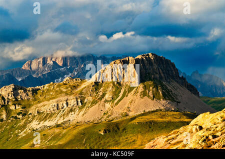 Europa, Italien, Trentino, Trento, Rolle. Castellazzo Berg Blick von Cavallazza (lagorai). Stockfoto