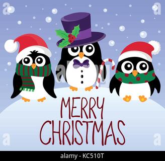 Frohe Weihnachten Thema Bild 5-eps 10 Vector Illustration. Stock Vektor