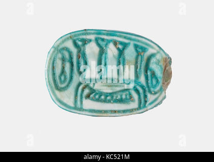 Scarab, Reich der Mitte, Dynastie 12 - 13, Ca. 1981 - 1640 v. Chr., aus Ägypten, Memphite Region, lisht Süd, Mastaba des Senwosretankh Stockfoto