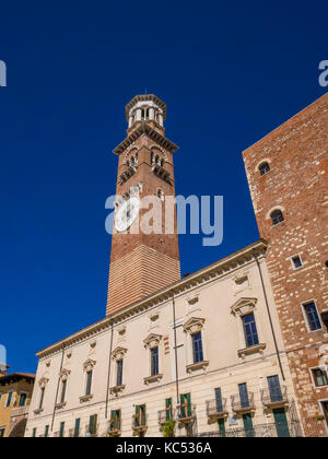 Torre Dei Lamberti, Verona, Venetien, Italien, Europa Stockfoto