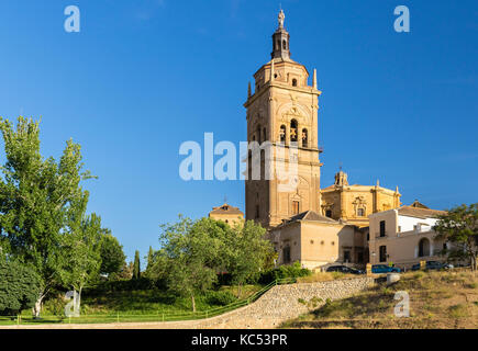 Turm Catedral de la Encarnación de Guadix, Guadix, Marquesado Region, Provinz Granada, Andalusien, Spanien Stockfoto