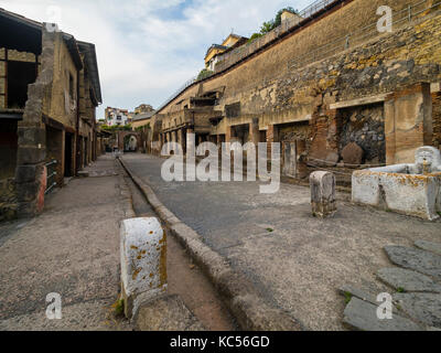 Herculaneum Herculaneum, Ausgrabungsstätte, Golf von Neapel, Kampanien, Italien Stockfoto