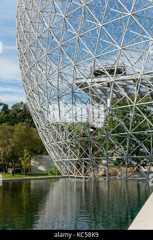 Montreal Biosphäre Umwelt Museum geodätischen Kuppel im Parc Jean Drapeau, Ile Sainte-Helene, Montreal, Quebec, Kanada Stockfoto