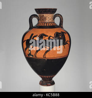 Terrakotta preis Panathenaic Amphora (jar), Ca. 510 v. Chr. Stockfoto