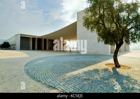 Pavilhão de Portugal von Architekt Álvaro Siza Vieira, Parque das Nações. Lissabon, Portugal Stockfoto