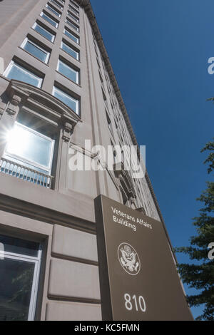 Hauptquartier der VA, US Department of Veterans Affairs, in Washington, DC; eine Kabinettsebene Abteilung der US-Regierung. Stockfoto