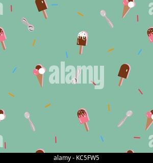 Eis nahtlose Muster. Vector Illustration Stock Vektor