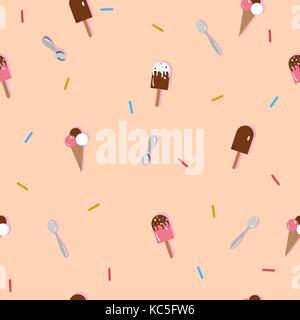 Eis nahtlose Muster. Vector Illustration Stock Vektor
