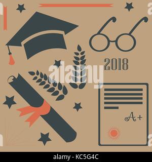 Promotion Paket. 2 000 18. Papier Hintergrund. Vector Illustration Stock Vektor