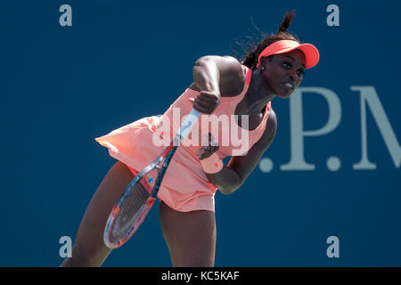 Sloane Stephens (USA) konkurrieren auf dem 2017 US Open Tennis Championships. Stockfoto