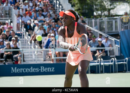 Sloane Stephens (USA) konkurrieren auf dem 2017 US Open Tennis Championships. Stockfoto