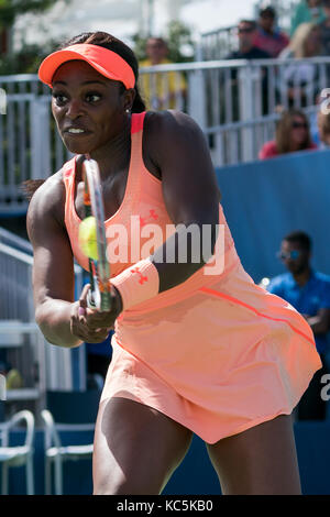 Sloane Stephens (USA) konkurrieren auf dem 2017 US Open Tennis Championships. Stockfoto