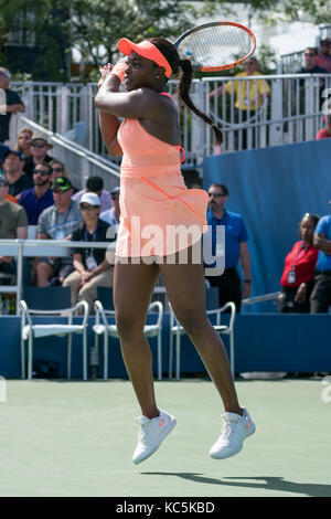 Sloane Stephens (USA) konkurrieren auf dem 2017 US Open Tennis Championships. Stockfoto