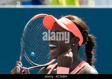 Sloane Stephens (USA) konkurrieren auf dem 2017 US Open Tennis Championships. Stockfoto