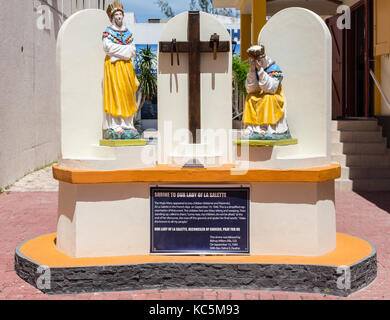 Schrein unserer Lieben Frau von La Salette, in der St. Martin's Church, Pilipsbury, St Maarten Stockfoto