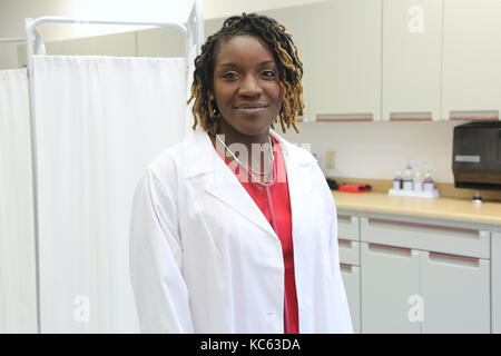 African American Frauen Krankenschwester Stockfoto
