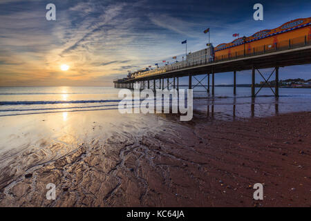 Paignton Pier an der Südküste von Devon Stockfoto