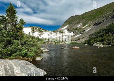 Untere Mohawk See, Spruce Creek Trail, Summit County, Colorado, USA Stockfoto